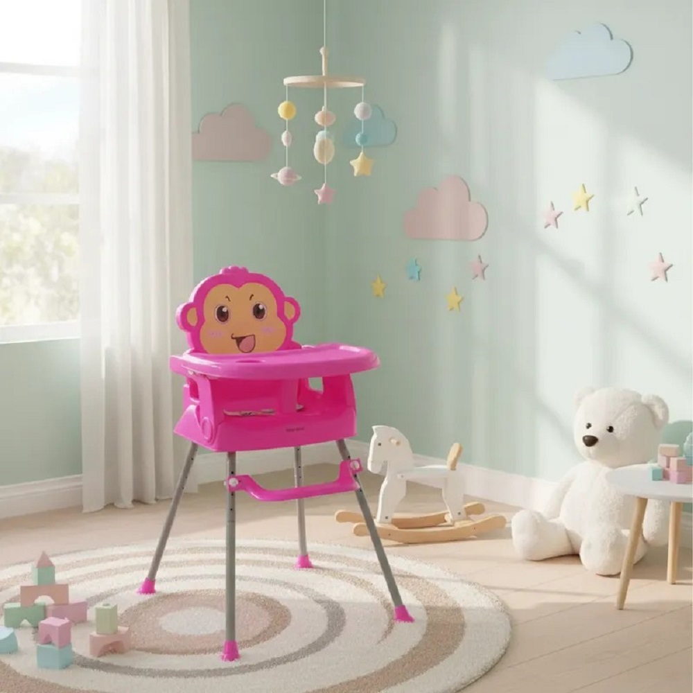 Silla Comedor Bebe Miquito Rosado - Imagen 6