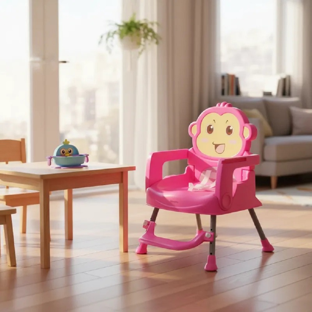 Silla Comedor Bebe Miquito Rosado - Imagen 2