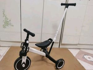 Triciclo Bebe Niño Niña Bebes Paseador Montable 5 en 1 blanco - Imagen 4