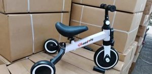 Triciclo Bebe Niño Niña Bebes Paseador Montable 5 en 1 blanco - Imagen 3