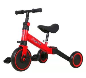 Triciclo Bebe Niño Niña Bebes Paseador Montable 5 en 1 Rojo - Imagen 3
