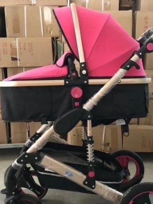 Coche Paseador Bebe Hermosos Europeo Niña Travel System Rosado - Imagen 2