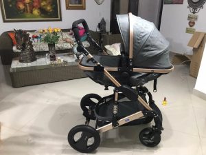 Coche Paseador Bebe Hermosos Europeo Unisex Travel System Gris - Imagen 3