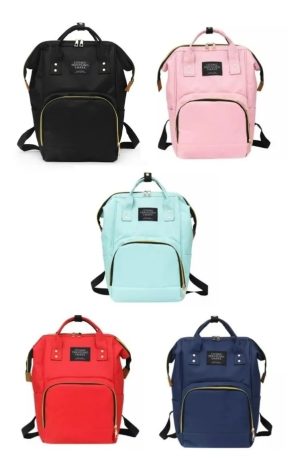 Pañalera Multifuncional Morral Bolso 1812 Roja - Imagen 2
