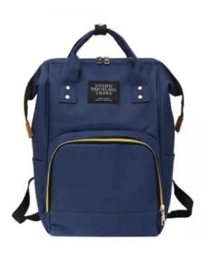 Pañalera Multifuncional Morral Bolso 1812 Azul Oscuro - Imagen 2