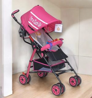 Coche Paseador Bebe Tipo Sombrilla Niño Práctico Fucsia - Imagen 2