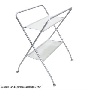 Soporte Para Bañera Plegable Bebe Gris (sin Tina) Alta Calidad - Imagen 2