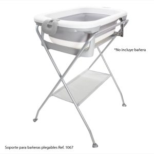 Soporte Para Bañera Plegable Bebe Gris (sin Tina) Alta Calidad