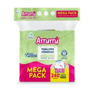 Pañitos Humedos Arrurrú Aloe & Manzanilla 240/480 Unidades - Imagen 2