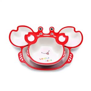 Vajilla de Bambú con Diseño de Cangrejo - Imagen 2