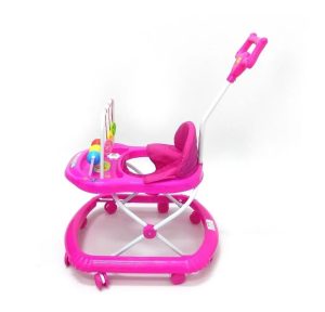 Caminador Bebe Musical Niño Niña Sonajeros Andadera Con Guia Rosado Oferta ! - Imagen 3