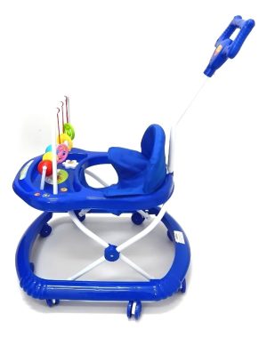 Caminador Bebe Musical Niño Niña Sonajeros Andadera Con Guia Azul Oscuro Oferta ! - Imagen 3