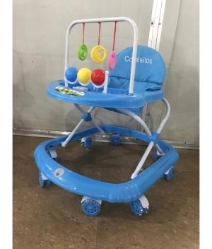 Caminador Bebe Musical Niño Niña Sonajeros Andadera Sin Guia Azul Claro Oferta ! - Imagen 3