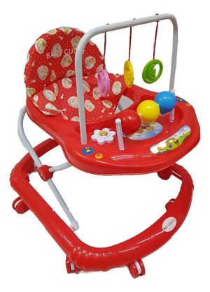 Caminador Bebe Musical Niño Niña Sonajeros Andadera Sin Guia Rojo Oferta !