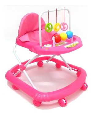Caminador Bebe Musical Niño Niña Sonajeros Andadera Sin Guia Rosado Oferta !