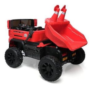 Volqueta Minera Carro Infantil Electrico Montable Maquinaria  Roja - Imagen 2