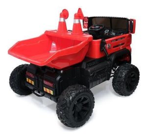 Volqueta Minera Carro Infantil Electrico Montable Maquinaria  Roja - Imagen 3