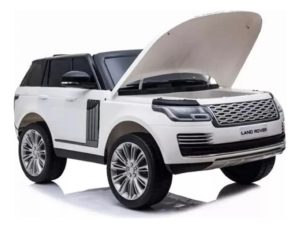 Carro Montable Juguete Infantil Eléctrico Campero Lujo RANGE ROVER BLANCA - Imagen 2