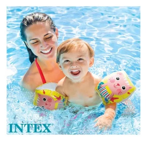 Flotadores Inflables Para Brazo Gatos Intex Bebes Full 15cm x 20cm - Imagen 3