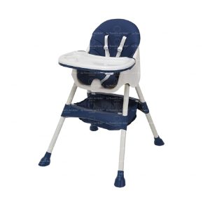 Silla Comedor Bebe Doble Altura Infantil Acolchado Deluxe !! AZÚL