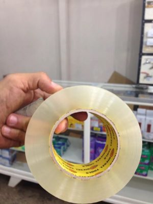 Cinta Adhesiva Gruesa Transparente Para Embalaje Empaque x 1 Rollo 300 Yardas - Imagen 3