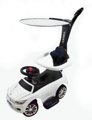 Carro Montable Moto Bebe Juguete Musical Paseador Happy Color BLANCO - Imagen 4