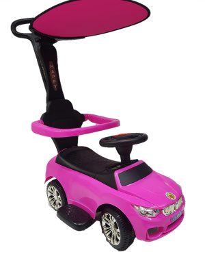Carro Montable Moto Bebe Juguete Musical Paseador Happy Color FUCSIA - Imagen 3