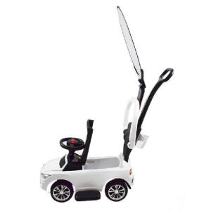 Carro Montable Moto Bebe Juguete Musical Paseador Happy Color BLANCO - Imagen 3
