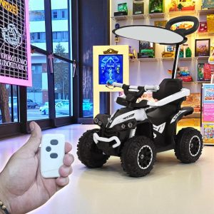 Carro Montable CuatriMoto Bebe Con Control Ref. NAJ 1 BLANCO - Imagen 6