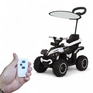 Carro Montable CuatriMoto Bebe Con Control Ref. NAJ 1 BLANCO