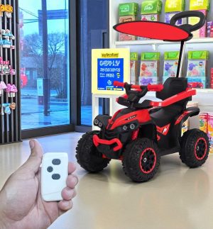 Carro Montable CuatriMoto Bebe Con Control Ref. NAJ 1 ROJO - Imagen 2