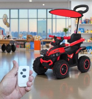 Carro Montable CuatriMoto Bebe Con Control Ref. NAJ 1 ROJO - Imagen 3