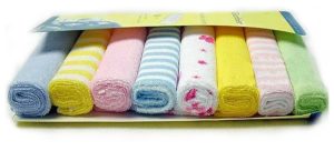 Baberos Para Bebe Tipo Babitas X 8 Uni Semanario Suaves Baby Gerber Importadas