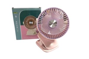 Ventilador Portátil 3 Velocidade Usb Recargable Rosado
