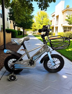 Bicicleta Niño Bebe De 2 A 5 Años Juguete Bebe Rin#12 PUPPI GRIS - Imagen 2