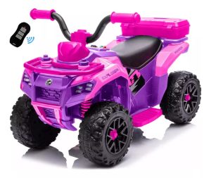 Moto Cuatrimoto Batería Eléctrica Niña Montable Bebe Juguete Rosada de 1-4 años