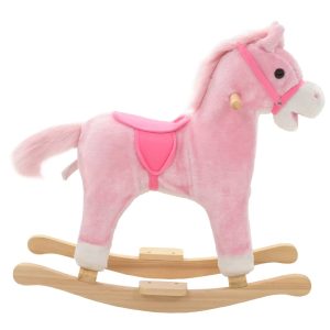 Caballo Mecedora Montable Niños Rosado - Imagen 2