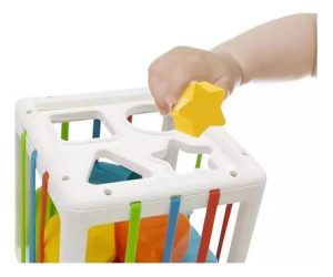 Cubo Estimulacion Sensorial Infantil Montessori Blanco Bebe Ref:HE0211 - Imagen 2
