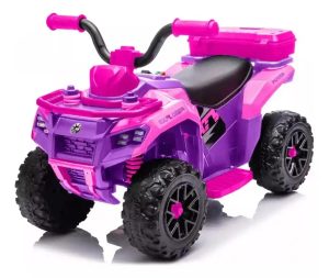 Moto Cuatrimoto Batería Eléctrica Niña Montable Bebe Juguete Rosada de 1-4 años - Imagen 2
