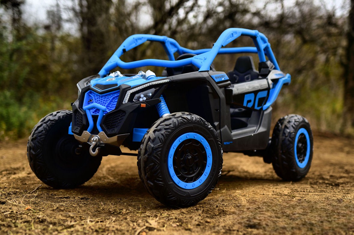 Carro Campero Electrico 24 Voltios CAN-AM MAVERICK ORIGINAL AZUL - Imagen 3