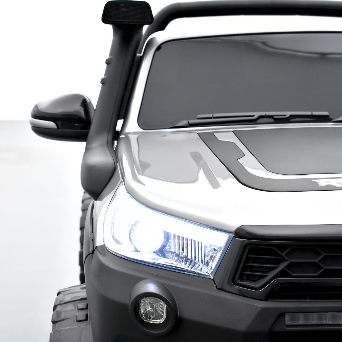 Carro Eléctrico Campero Toyota Hilux 1-9 Años Gris - Imagen 9