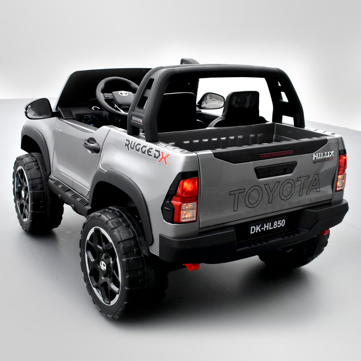 Carro Eléctrico Campero Toyota Hilux 1-9 Años Gris - Imagen 6