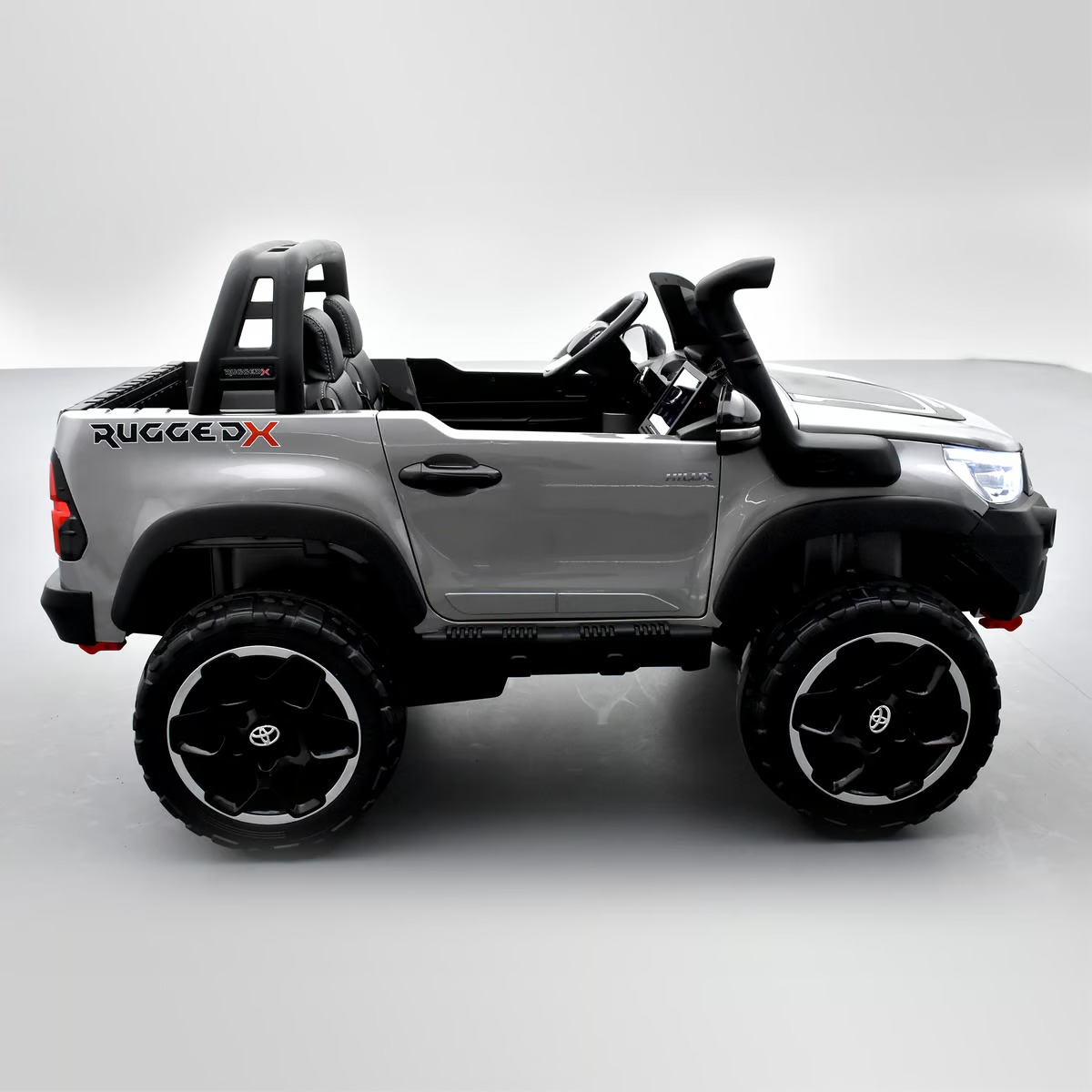 Carro Eléctrico Campero Toyota Hilux 1-9 Años Gris - Imagen 7