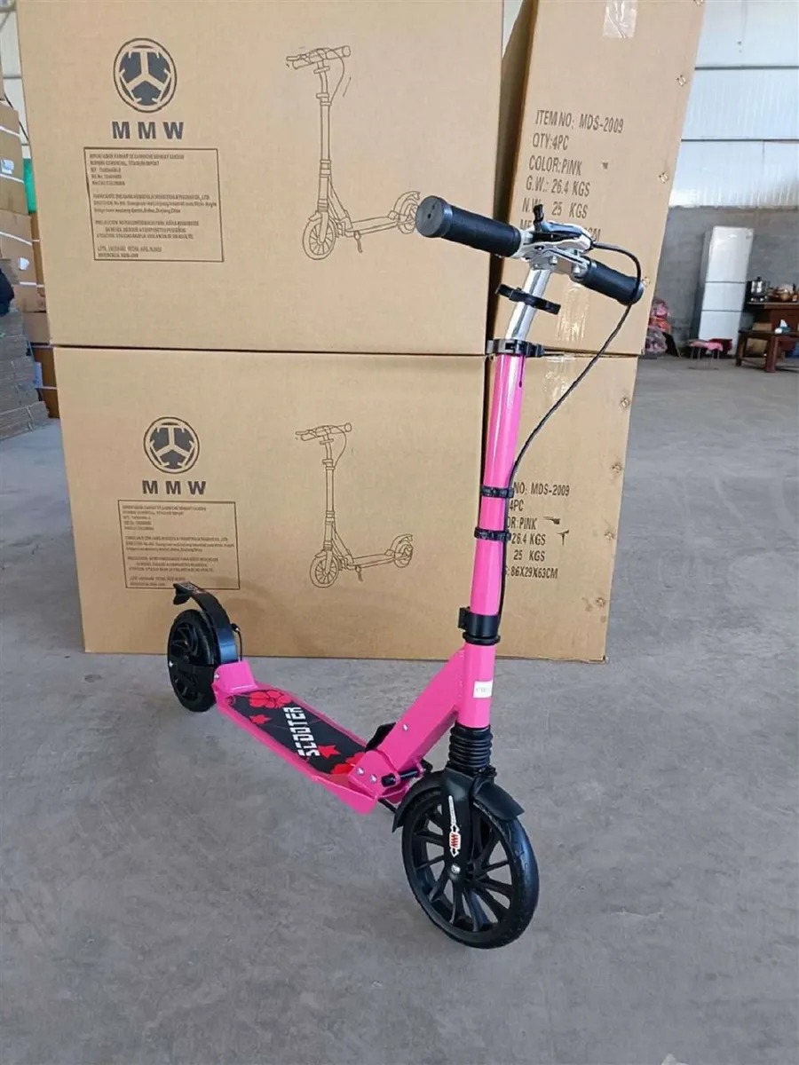 Scooter Adultos Niños Patineta Monopatín Rosada - Imagen 3