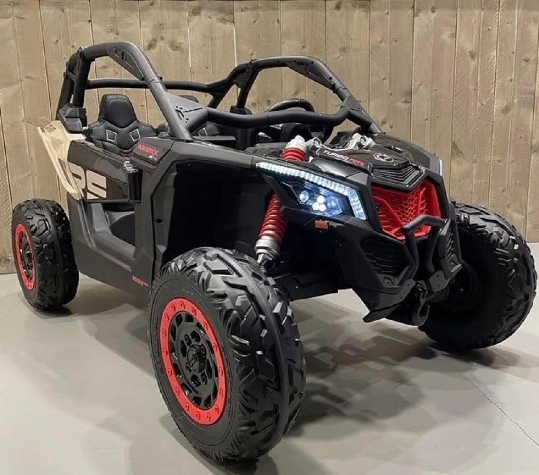 Carro Campero Electrico 24 Voltios CAN-AM MAVERICK ORIGINAL CAFÉ CON NEGRO - Imagen 4