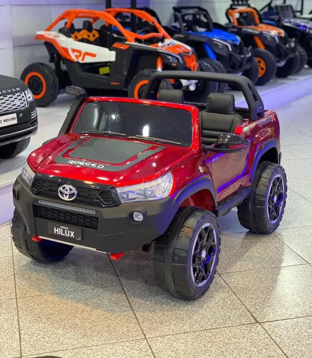 Carro Eléctrico Campero Toyota Hilux 1-9 Años Rojo - Imagen 3