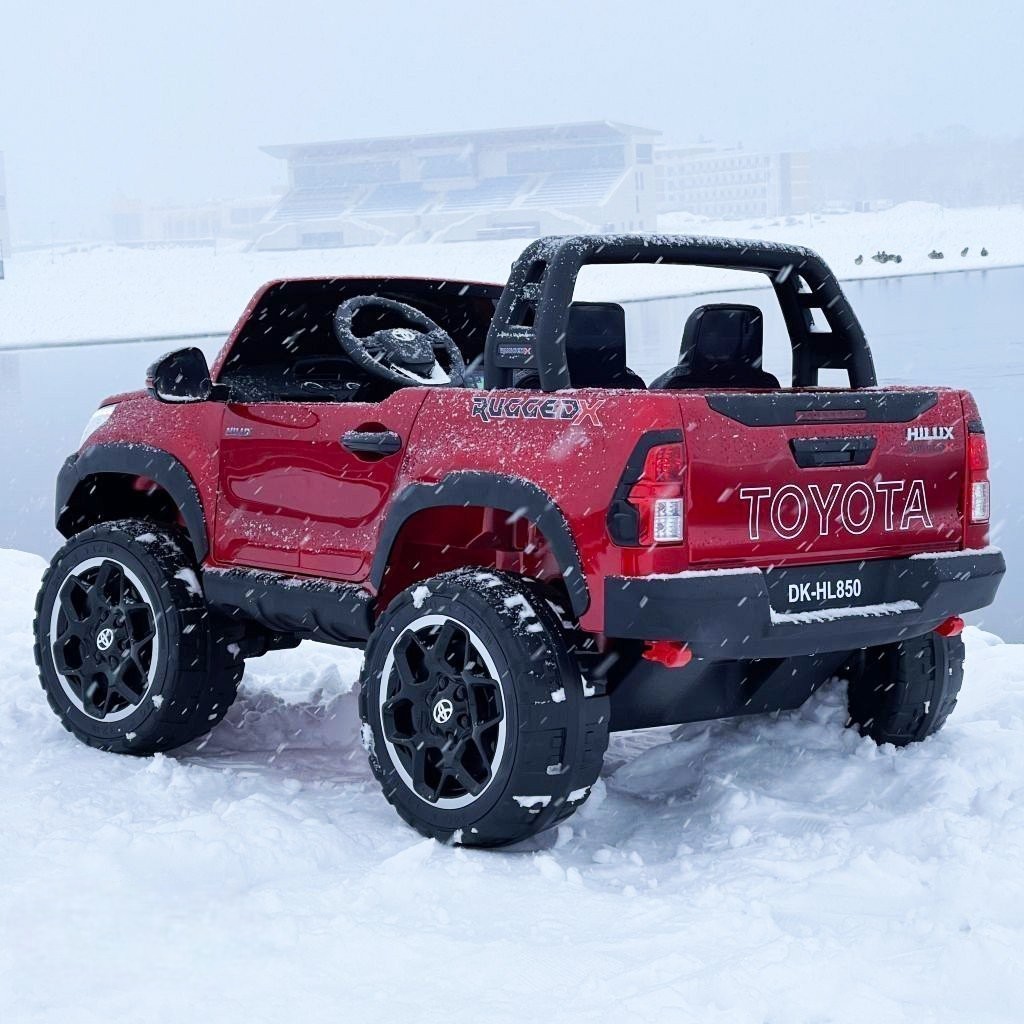 Carro Eléctrico Campero Toyota Hilux 1-9 Años Rojo - Imagen 8