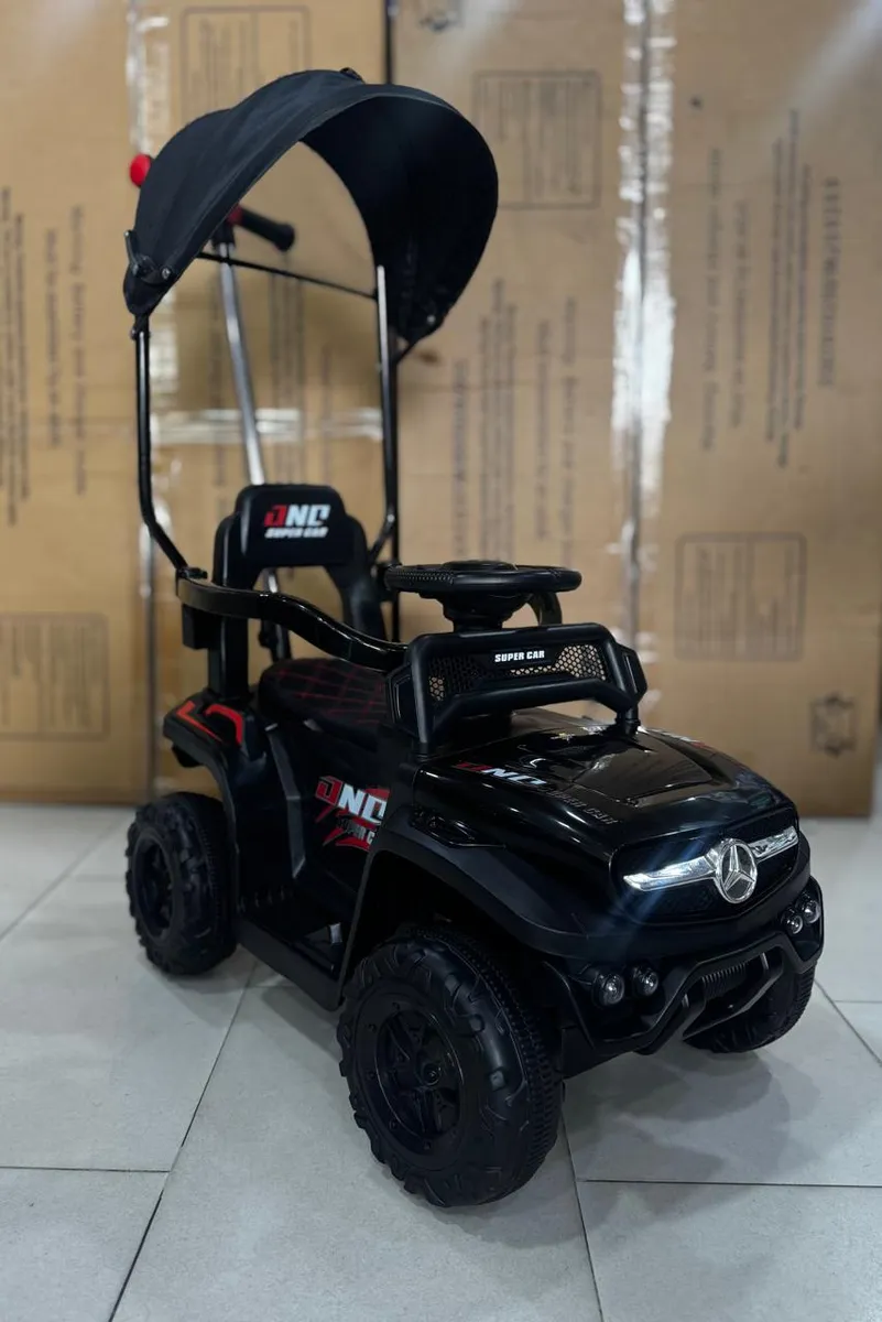 Carro Montable Bebe Paseador Musical Juguete 1-5 años MERCEDES NEGRO - Imagen 2