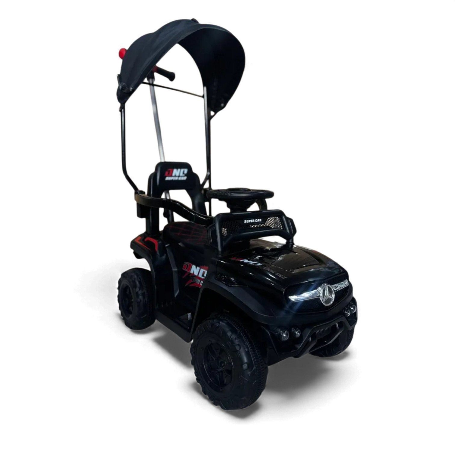 Carro Montable Bebe Paseador Musical Juguete 1-5 años MERCEDES NEGRO