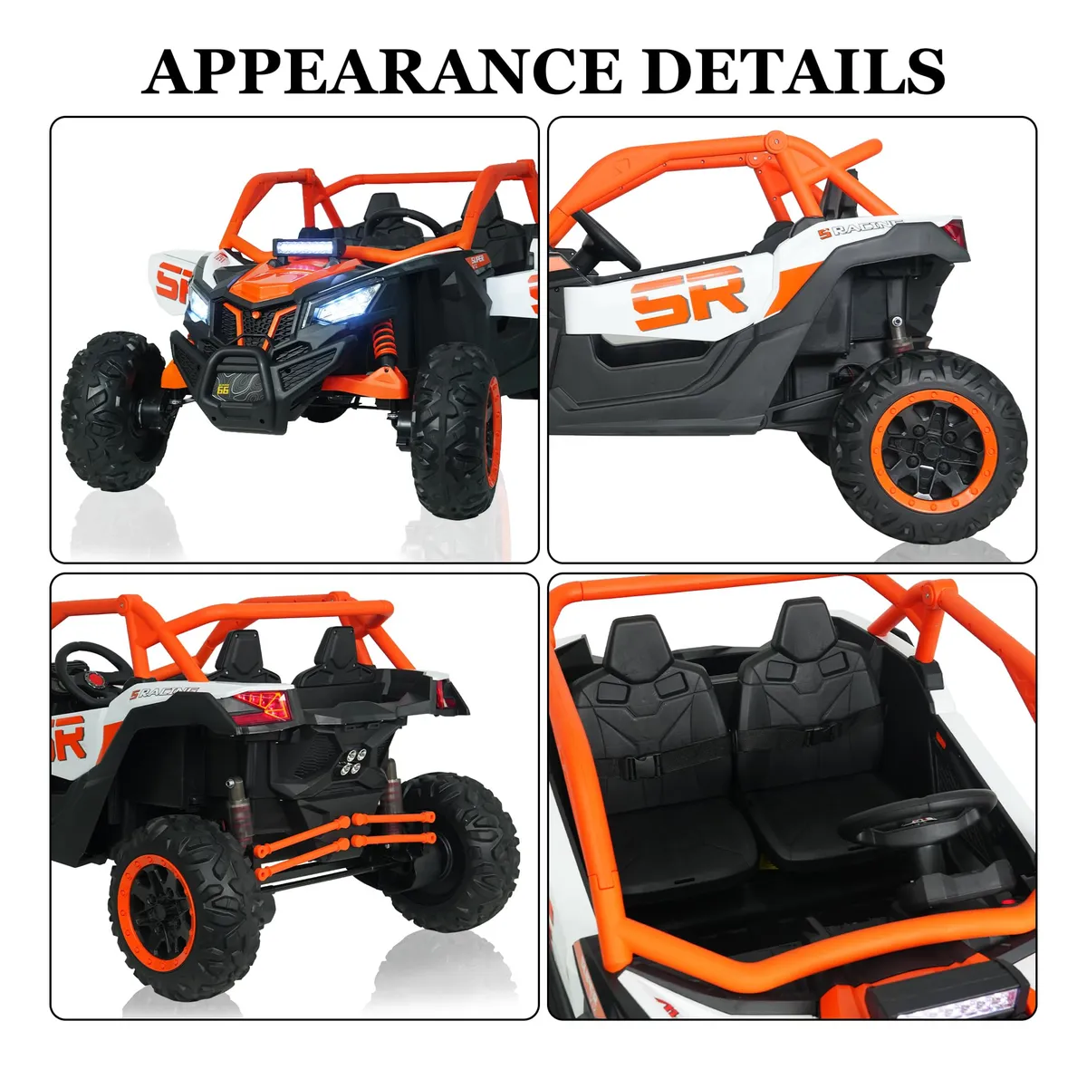 Carro Infantil Batería Eléctrico Campero Todo Terreno 1-12 AÑOS SR- RACING - Imagen 2